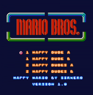Happy Mario (Mario Bros Hack) ROM
