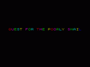 Quest For The Poorly Snail (1988)(Futuresoft)(Side A) ROM